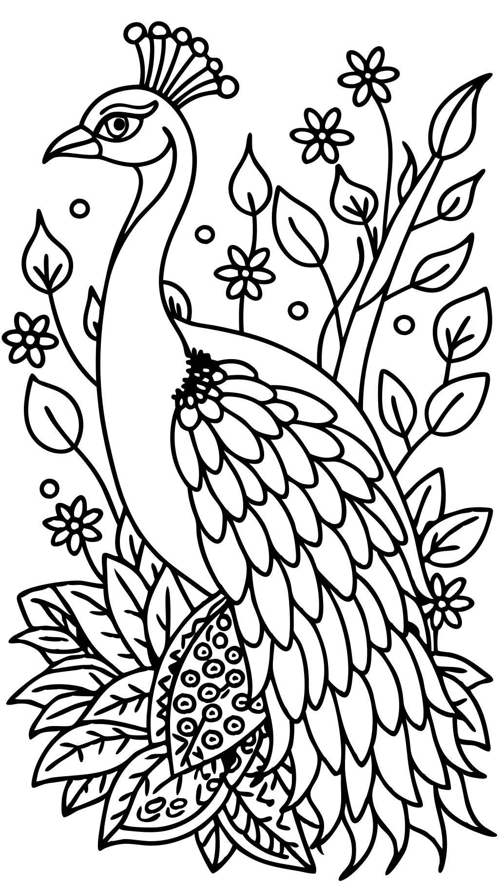 peacock coloring pages